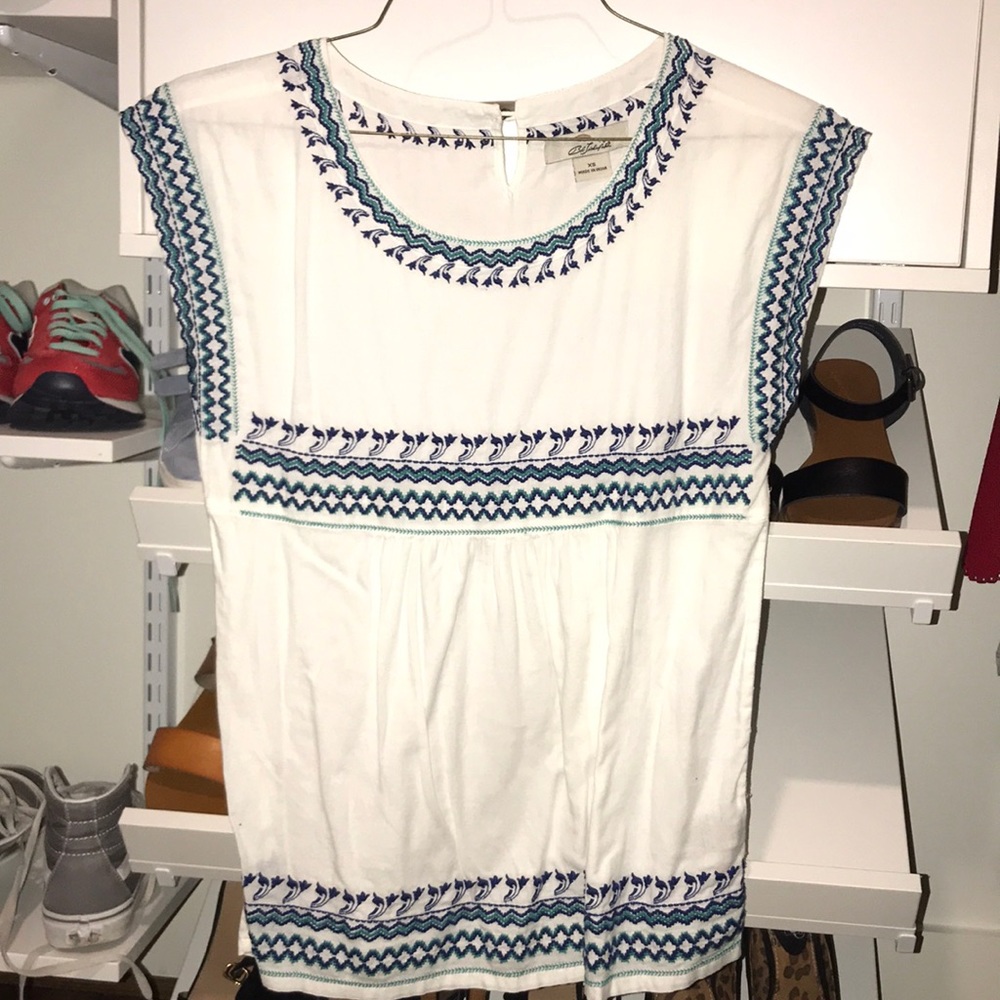 embroidered top